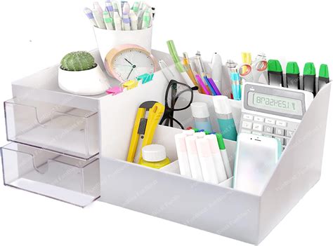 deli W9115 |Compartment Storage Stand| Pencil Holder for Office Home ...