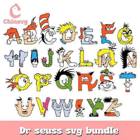 Dr seuss font design bundle svg, dr seuss fonts svg, dr seuss svg - Chinsvg