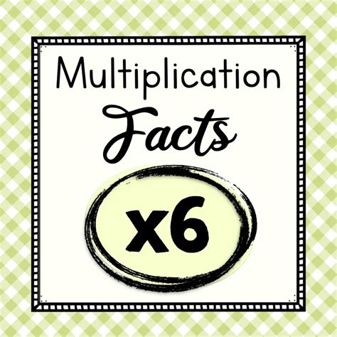Image result for Multiplication 6 Facts Worksheet