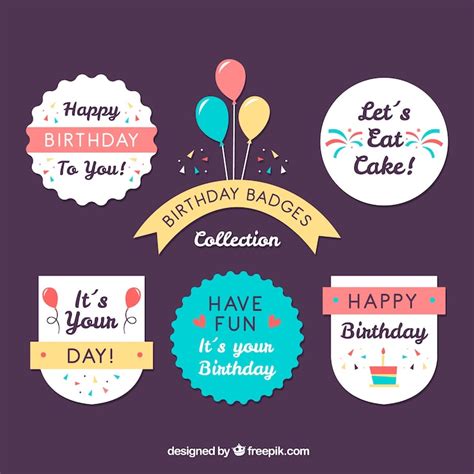 Thank you stickers birthday party Images - Free Download on Freepik