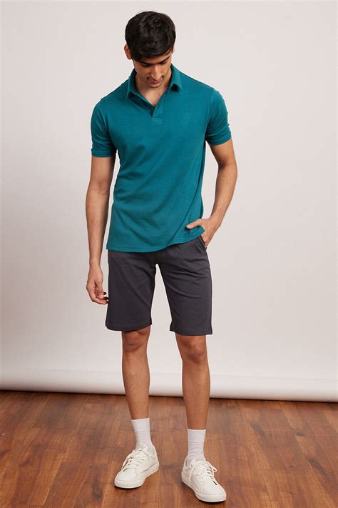 Explore Men's Shorts | The Pima Jersey Shorts Charcoal