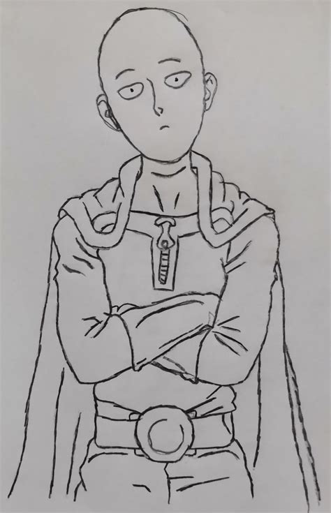 Image result for Saitama Drawing Tutorial