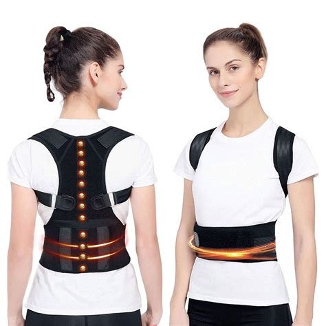 Buy Magnetic Posture Corrector Back Brace, Magnetic Therapy Support for ...