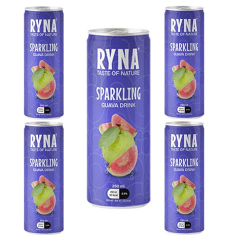 RYNA SPARKLING GUAVA DRINK Rich In Vitamin C|No Added Preservatives No ...