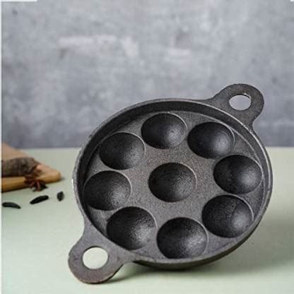 The Indus Valley Pre Seasoned Super Smooth Cast Iron Paniyaram/Paddu ...