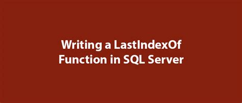 Image result for Last SQL Function