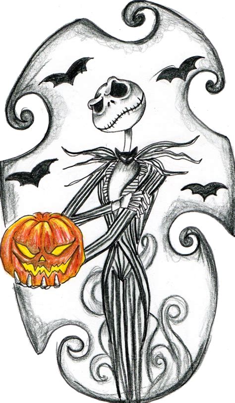 halloween drawing jack skellington