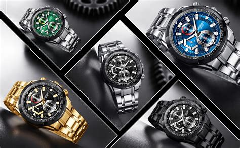 LONGBO Analog Business Casual Stainless Steel Decorative Subdials Watch ...