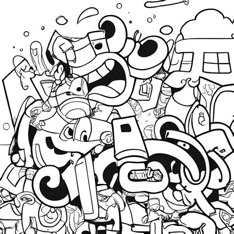 Cool Graffiti Coloring Pages: Fun & Free!