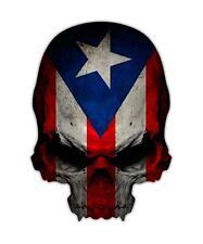 Buy 3 pack Puerto Rico Flag Skull Decal Sticker Puerto Rican Boricua ...