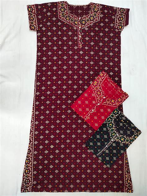 Cotton Nighty 6 Printed Western Nightsuits Collection :textileexport
