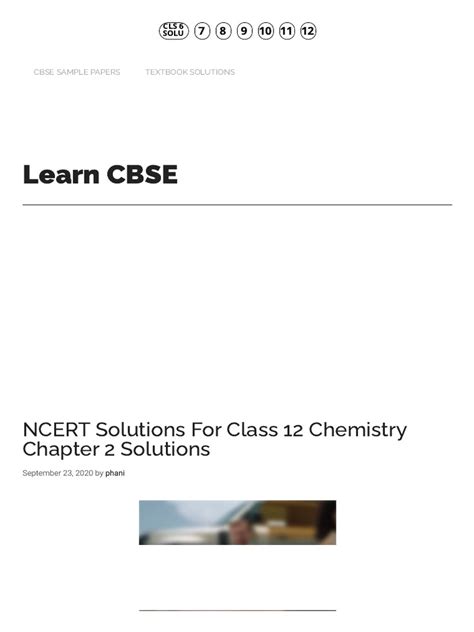 Image result for Class 12 Chemistry Lesson 2