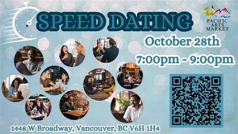 Speed Dating in Style, Pacific Arts Market, Vancouver, 28 October 2023 ...