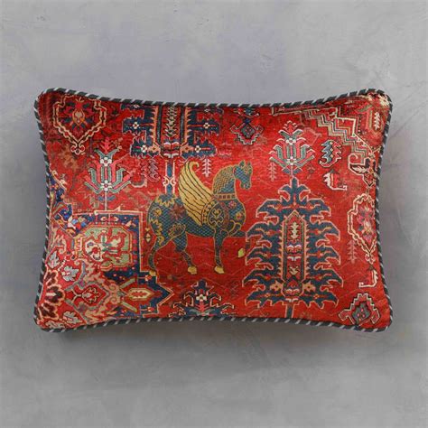 Buy Samarkand Cushion Cover Slim- Red At Kainaat Design
