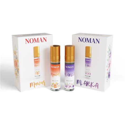 Mawar & M.Arka | 12 ML Pack of 2, 6ml Each | Attar By Noman Alcohol Fr