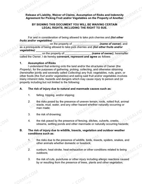 Arizona Release of Liability, Waiver of Claims, Assumption of Risks and ...