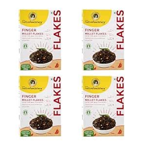 NFS Finger Millet Flakes(Ragi Flakes) Rich in Fiber,Cereal Millet ...