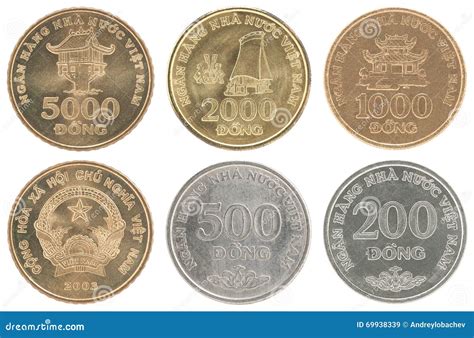 A Complete Set of Coins Vietnam Stock Image - Image of coinage, currency: 69938339