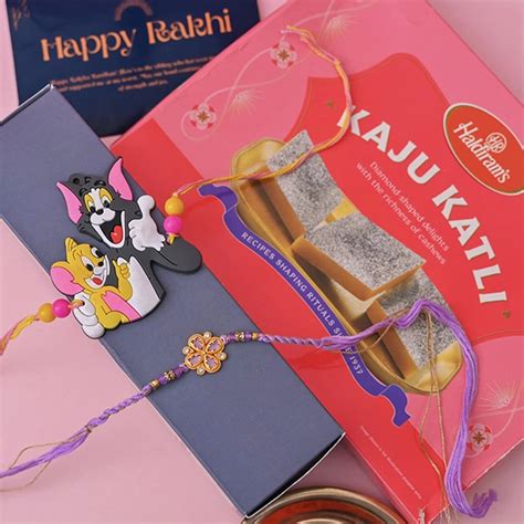 Send Set of 2 Rakhi with Kaju Katli Online | Rakhibazaar.com
