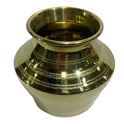 Brass Pooja Kalasam or Kudam or Pot No 2 size 6 inches – Sri Prarthana