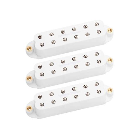 Seymour Duncan Little ’59 Strat - Strat Sized P.A.F. Pickups Set - Whi ...