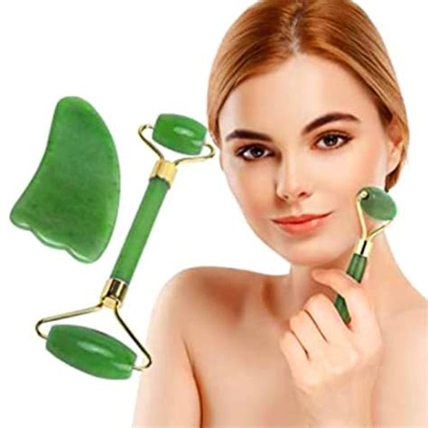 R A Products Pratical Jade Facial Massage Roller Anti Wrinkle Portable ...