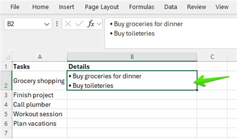 How to Give Bullets in Excel 的图像结果
