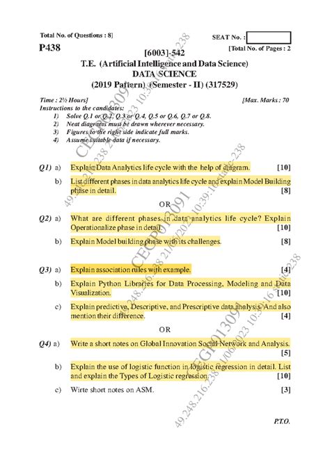 DS PYQ - PYQ of ds - [6003]-542 1 Total No. of Questions : 8] [6003]- T ...