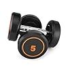Buy Klikfit Rubber Dumbbells, 5 KG (Black) (5kg x 2pcs) | Dumbbells ...