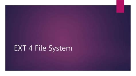 Image result for Ext4 File System