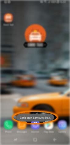 when Dex feature is activated connecting s8/s8+ with DeX,It show ...