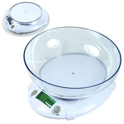 MOSHTU B09 Electronic Digital Personal Kitchen Weighing Scale with Bowl ...