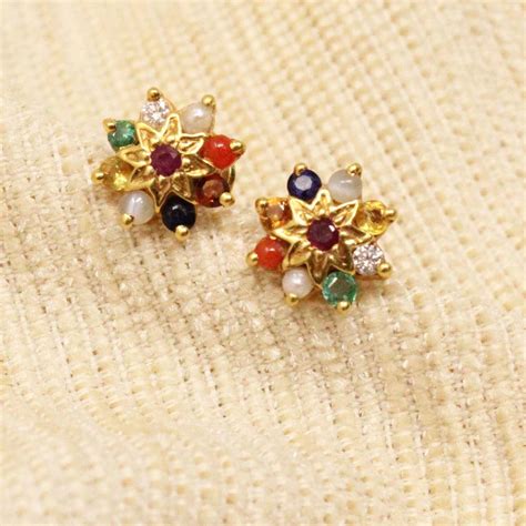 Best NAVARATNA STUD Jewellery Collections in Kerala - Chungath ...