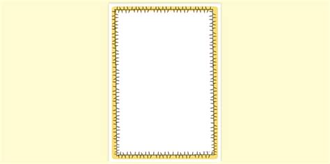 Simple Blank Fairy Lights Page Border | Page Borders
