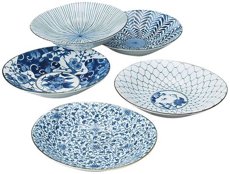 Saikai Pottery Traditional Japanese Ai E Ukiyo E Indigo Patterns ...