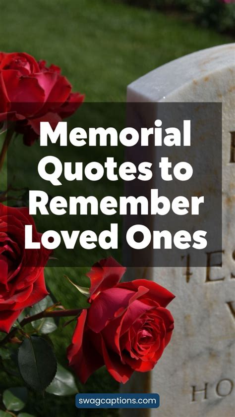 Memorial Quotes to Remember Loved Ones | Memories quotes, In loving ...