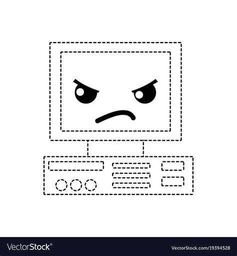 Image result for Computer Cute Angry