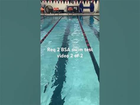 William Braun Req 2 BSA swim test part 2 of 2 - YouTube