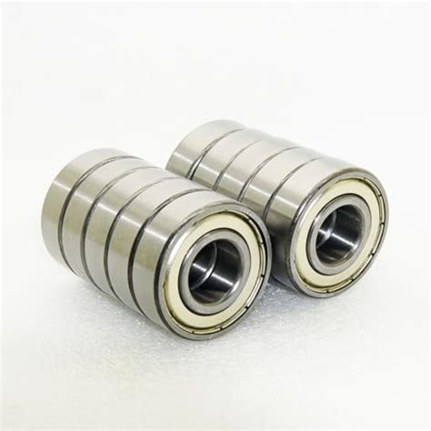 Pnzxi 10pcs 6204ZZ 20x47x14mm 6204Z 6204 Deep Groove Ball Bearings Low ...