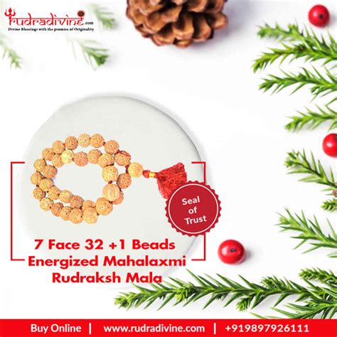 7 Faced Mahalaxmi Rudraksha Mala – RudraDivine