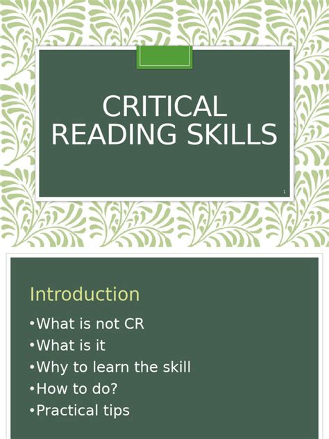 Image result for Critical Reading Definition