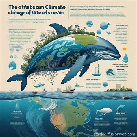 Climate Change and Ocean Impact Poster | Stable Diffusion Online