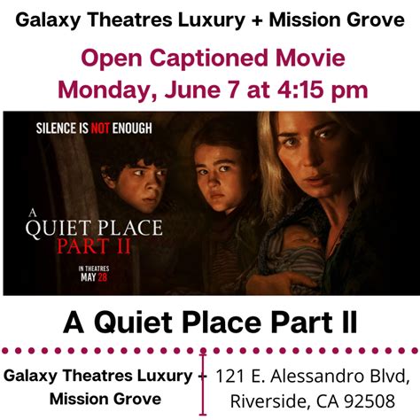 A Quiet Place Part II - Center On Deafness Inland Empire - CODIE