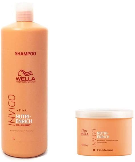 Wella Professionals Professional Enrich Moisturizing Shampoo 1Ltr and ...