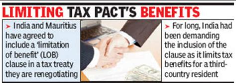 Clause to avoid Mauritius treaty abuse - Times of India