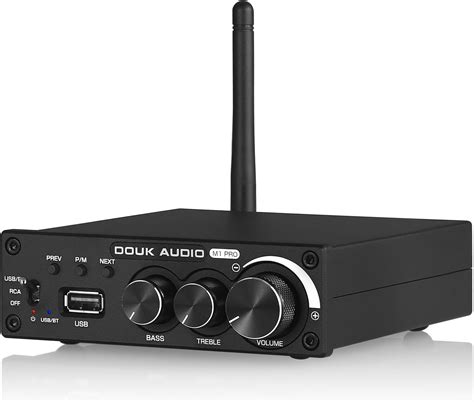 Douk Audio M1 Pro Hi-Fi 320W Bluetooth 5.0 Power Amplifier Stereo ...