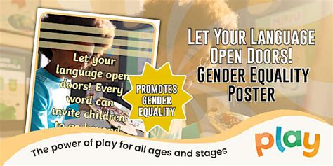 Let Your Language Open Doors! Gender Equality Poster