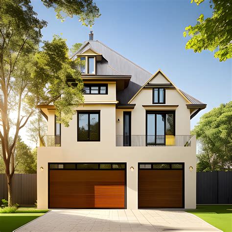 A modern 3-storey house architecture with large driveway, Alphonse ...