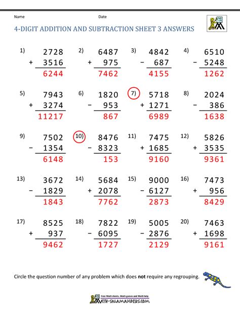 Addition and Subtraction Patterns 4th Grade 的图像结果