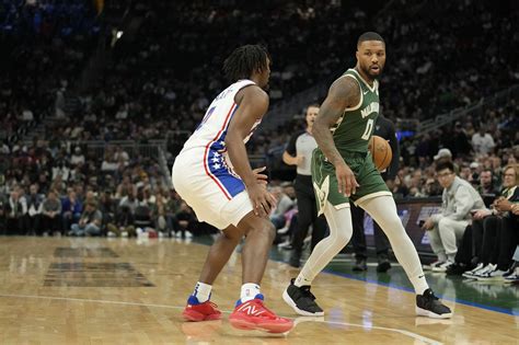 Milwaukee Bucks vs Philadelphia 76ers starting lineups and depth charts ...